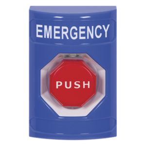 Botón de Emergencia, Texto en Español, Policarbonato Súper Resistente, Momentaneo
