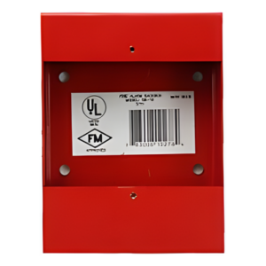 Caja de montaje superficial para estación manual de alarma direccionable Fire-Lite BG-10LX y BG-12LX