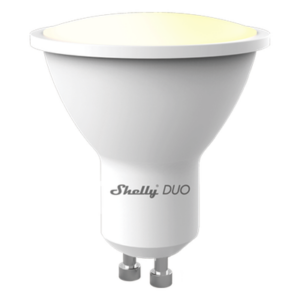 Foco tipo Gu10 inteligente con señal inalámbrica, color dual blanco y cálido, uso de App Shelly. AC 100-240V