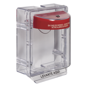 Cubierta Protectora Serie Stopper II® De Policarbonato, Con Bocina, Espaciador Transparente, Etiqueta en Español