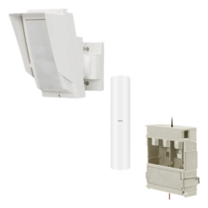 Detector de Movimiento PIR Antimascara Tipo cortina / 100% Exterior / Inalámbrico / Hasta 24 metros / Incluye transmisor DS-PDMC-EG2-WB(B) para paneles AXPRO