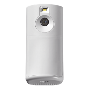 Detector de movimiento inalámbrico para interior con cámara integrada y video verificación para sistemas Honeywell Home