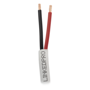 Bobina de 305 Metros (1000 Pies) / Alambre de Cobre 2 x 18 AWG / Color Blanco / CM / Para Sistemas de Seguridad y Alarmas