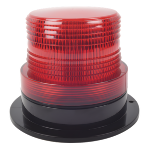 Burbuja Brillante de Larga Vida Útil, con 8 LEDs Color Rojo, Domo Rojo, 12Vcd