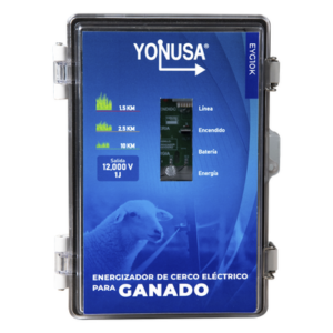 Energizador para Ganado 10,000Volts-2JOULES/ 25,000 metros lineales de protección / Cercas Electrificadas