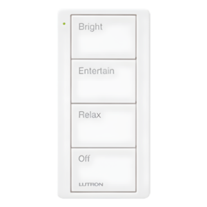 Control remoto inalámbrico Pico de 4 botones para escenas predefinidas, blanco
