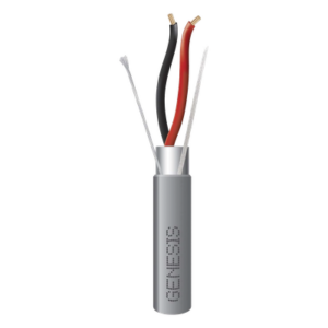Carrete de 305 Metros (1000 Pies) de Cable / 2 x 16 AWG / Riser / Blindado / Tipo CMR-CL3R-FPLR-FT4 / Color Gris / Aplicaciones de Alarmas de Intrusión/Control de Acceso/ Automatización / Interfonos y Tv Porteros