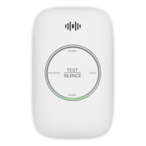 (HikFire) Detector de Gas Natural Metano (CH4) / Alarma Temprana / Salida para cierre de Válvula y/o  activación de Ventilador / Protección IP30 / Alarma de 70dB a 115dB a 1 metro de distancia
