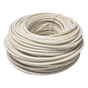 Cable Doble Aislado para Cercas Electrificadas / Bobina 25 m (82 ft) / Calibre 22 / Anti-UV / Multifilar Flexible