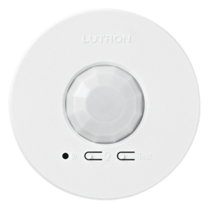 Sensor de ocupación y vacancia inalámbrico de techo, PIR 360°, cobertura de 30.2 a 62.4 m², a batería, compatible con RadioRA 2, RA2 Select, RadioRA 3 y Vive