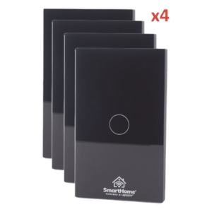 (Wifi) KIT 4 apagadores inteligentes Wifi compatibles con Alexa y GoogleHome