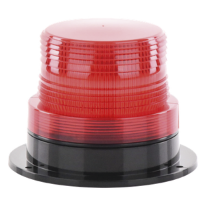 Burbuja Brillante de Larga Vida Útil, con 8 LEDs Color Rojo, Domo Rojo, 110 Vca