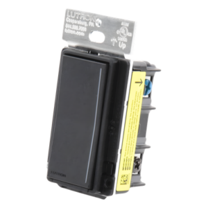 Atenuador auxiliar Sunnata de pared para control de 3 vías o escalera, 120 V, compañero cableado del atenuador principal del sistema RadioRA 3, color negro mate (Midnight)