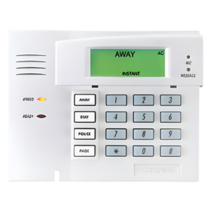 Teclado inalámbrico bidireccional de palabra fija con 4 teclas de función, para paneles Honeywell LYNX y VISTA