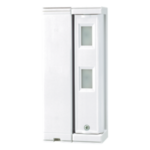 Sensor de Movimiento / Tipo Cortina / Ajuste de detección 2m o 5m / 100% Exterior / Inalambrico (Alimentación)/Compatible con cualquier panel de alarma / Proteja fachadas, puertas, ventanas, balcones y mas!
