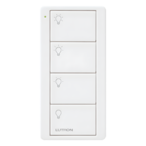 Control remoto inalámbrico Pico de 4 botones para 3 escenas de iluminación y apagado, batería de 10 años, para Caseta Wireless, RA2 Select, RadioRA y HomeWorks