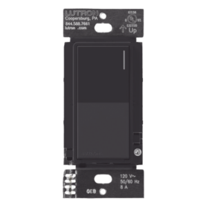 Apagador auxiliar Sunnata de pared para control de 3 vías o escalera, 120 V, compañero cableado del apagador principal del sistema RadioRA 3, color negro mate (Midnight)