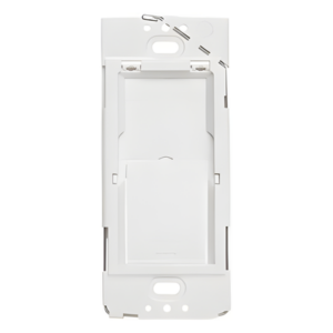 Adaptador de caja de pared para montar un control Pico como apagador fijo, instalable sobre caja eléctrica de 120 V o directo al muro, se usa con placa Claro