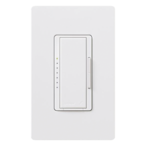 Atenuador de pared Maestro RF PRO de 120 V, 250 W en LED o 500 W incandescente, fase seleccionable y neutro opcional, para RadioRA 2, RA2 Select y RadioRA 3