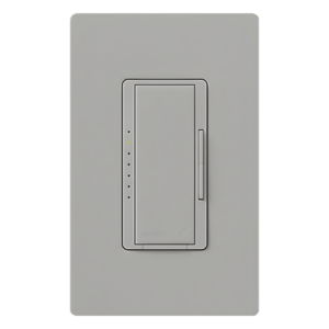 Atenuador de pared inalámbrico Maestro RF para RadioRA 2 y RA2 Select, 250 W LED/CFL, neutro opcional, color gris
