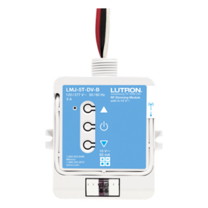 Módulo de atenuación RF con control 0-10 V para balastros fluorescentes y drivers LED, conmuta hasta 5 A a 120/277 V, para sistemas RadioRA 2 y HomeWorks QS