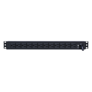 PDU Básico Para Distribución de Energía, Con 12 Tomas NEMA 5-15R Traseras, 1UR, 15 Amp, 120 Vca