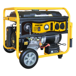 Generador a Gasolina / Planta de Emergencia de 6.5KW, 220Vac 2 Fases, Jaula con Ruedas para Fácil Traslado y Encendido Electrónico