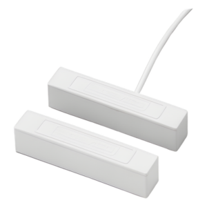 Contacto magnético direccionable V-Plex para montaje en superficie, sellado contra humedad, color blanco