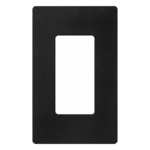 Placa de pared Satin Colors de 1 espacio sin tornillos visibles, acabado satinado color Midnight, para atenuadores e interruptores Lutron Maestro, Diva, Skylark y controles Pico