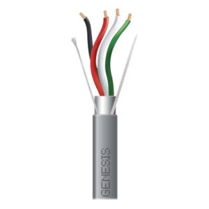 Carrete de 305 Metros (1000 Pies) / Cable 4 x 18 AWG / Color Gris / Blindado / Riser / Aplicaciones de Audio Control de Acceso y Automatización