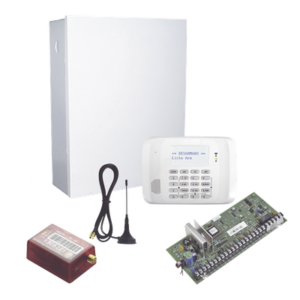 Kit de panel de alarma híbrido de 48 zonas con teclado receptor inalámbrico y comunicador celular 4G/5G con 2 años de servicio