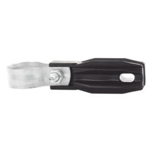Aislador de Paso o Esquina con Abrazadera / 33-38 mm / Resina Virgen 100% / Anti-Arqueo / Tubería de Malla Ciclónica