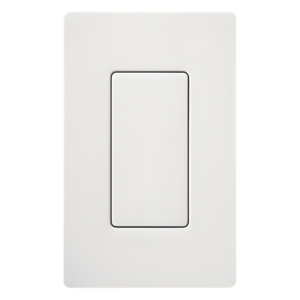 Inserto ciego estilo Designer para cubrir espacios sin usar en placas de pared Lutron Claro y Satin Colors, instalación a presión sin tornillos, color blanco brillante