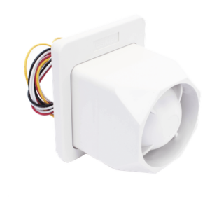 Sirena autónoma de dos tonos para interior y exterior, 25 W, 119 dB, resistente al agua y rayos UV