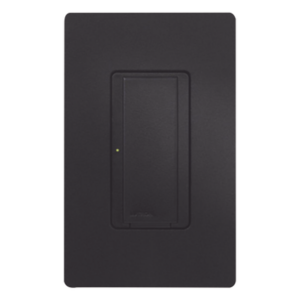 Switch de pared inteligente de doble voltaje 120-277 V, dos hilos sin neutro, 8 A en iluminación y motores de hasta 1/10 HP, para RadioRA 2 y RA2 Select, color Midnight
