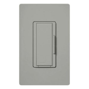 Atenuador remoto auxiliar de pared para control multiubicación, sistema RadioRA 2 Maestro RF, color gris
