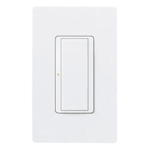 Interruptor de pared on/off para sistema RadioRA 2, doble voltaje 120/277 V, 8 A en iluminación y motores de 1/10 HP (3 A), dos hilos sin cable neutro, unipolar o multilocalización