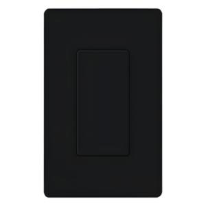 Inserto ciego color negro para cubrir aperturas estilo Designer sin usar en placas de pared Claro, acabado brillante