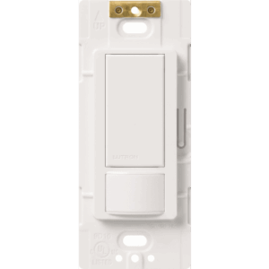 Apagador de pared con sensor de ocupación y vacancia Maestro, 5 A de iluminación y 3 A para ventilador a 120 V, con opción de 3 vías y multilocalización, blanco