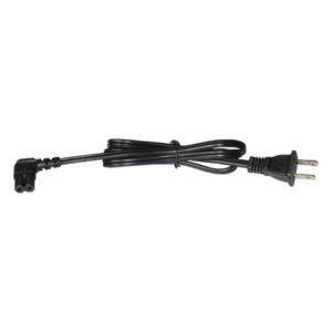 Cable de Alimentación Eléctrica para 120-240 Vca / 1 Metro (3.28 Pies) / 2 Clavijas Tipo Americano / Conector en Forma Tipo L