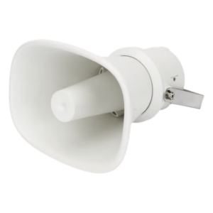 Altavoz Tipo Trompeta | 5 Watts - 30 Watts | Color Blanca | 100 V / 70 V | Material ABS | IP65 | Requiere amplificador