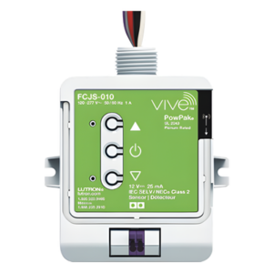 Control de luminaria inalámbrico PowPak para balastros y drivers LED de 0-10 V, 120-277 V, hasta 3 drivers, compatible con sensor de luminaria, controles Pico y sistema Vive