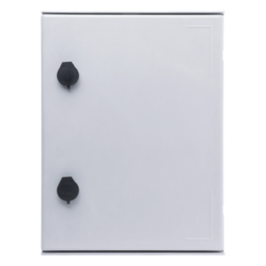Gabinete de Poliéster IP65 Uso en Intemperie (300 x 400 x 200 mm) con Placa Trasera Interior de Plástico (Incluye Chapa y Llave).