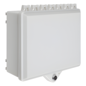 Gabinete de Policarbonato Blanco Súper Resistente, para Uso en Interior o Exterior, Cerradura con Llave