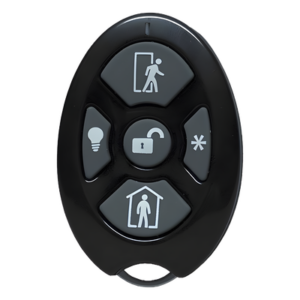 ALULA - Control Remoto de Seguridad Cinco Botones / Compatible con Automatización del Hogar / Encriptación Inalámbrica / Indicador de Batería Baja