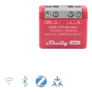 Mini Interruptor inteligente Wi-Fi 2.4 / medición de consumo, /1 canal 8A 110-240 / compatible con asistentes de voz