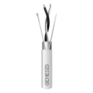 Carrete de 305 Metros (1000 Pies) / Cable 2 x 22 AWG / Color Blanco / Blindado / Plenum / Trenzado para Aplicaciones de Transmisión de Datos a Alta Velocidad para Automatización, EIA-485, BACnet y Otros Sistemas de Comunicación
