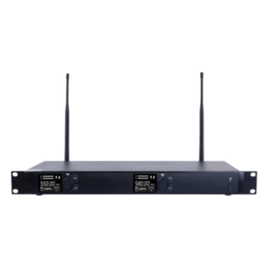 Receptor Inalámbrico Dual Canal Digital U-Band | 4 Bandas de Frecuencia (470-830 MHz) | Transmisión Digital pi/4-DQPSK | Pantalla TFT-LCD 2.2" | Anti-Interferencia con ID Code Pilot | Salidas Balanceadas y Desbalanceadas | Ecualizacion