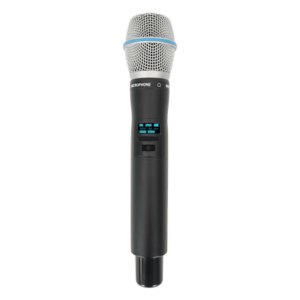 Micrófono Mano Inalámbrico EP-59H | Rango Frecuencia 470-510MHz, 540-590MHz, 640-690MHz, 807-830MHz | Potencia Salida ≥10dBm | Autonomía >10 Horas | Mute Automático por Caída | Display OLED | 7 Niveles Potencia Aju