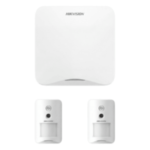(AX HOME) KIT de Alarma AX HOME / Incluye: 1 Panel con Wi-Fi y GSM 3G/4G / 2 Cámaras PIR Inalámbricas / Compatible con Hik-Connect P2P y Hik-Partner PRO